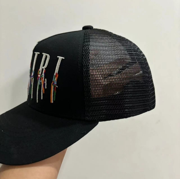 Amiri's baseball cap splashed with black paintAmiri's baseball cap splashed with - Picture 2 of 8